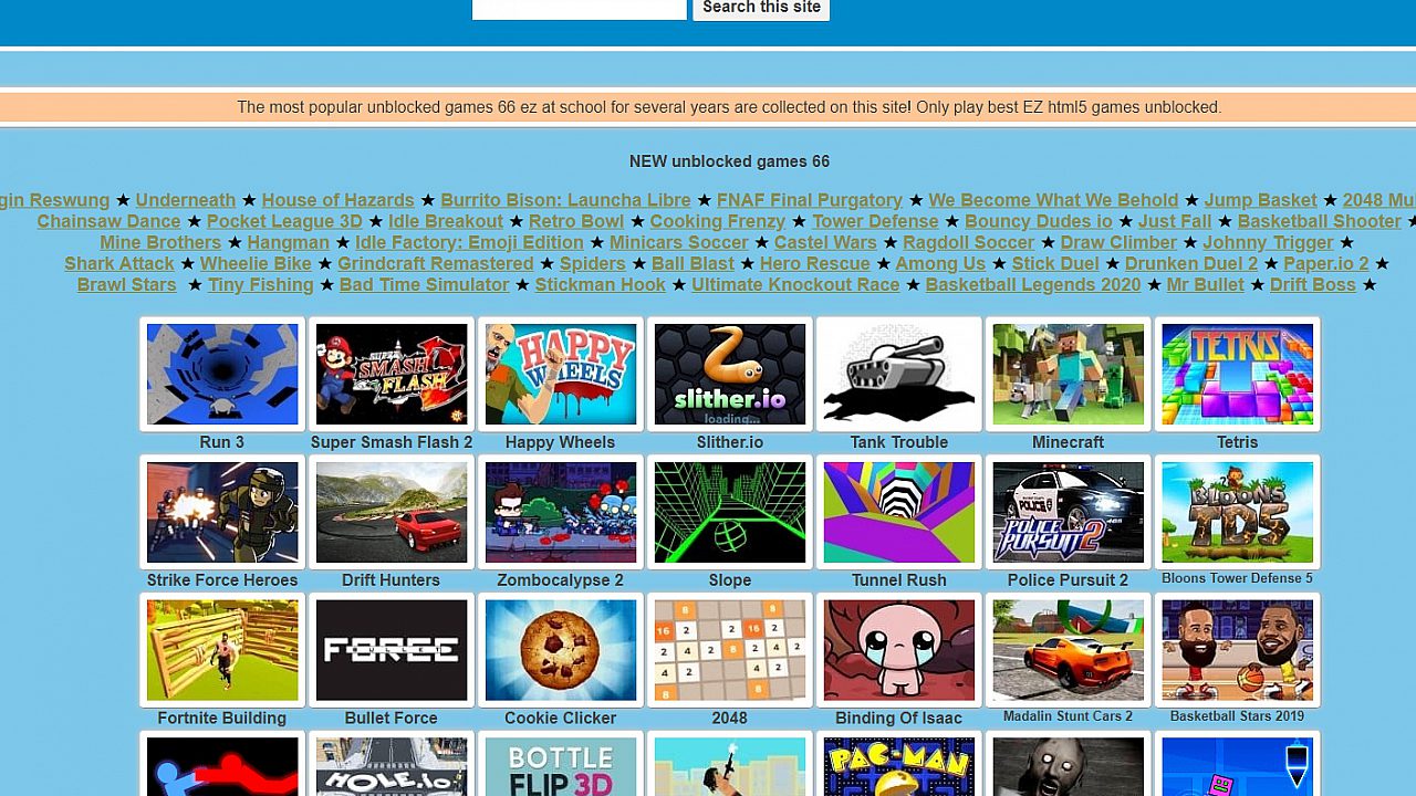 This is my unblocked game website for school part 6! #unblocked #game